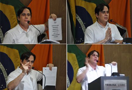Vereador no ápice da indignação se estapeia, diz que foi coagido e decide votar contra projeto de reestruturação administrativa da Câmara